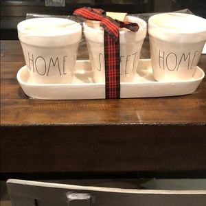 Rae Dunn Home Sweet Home Potting Gift Set